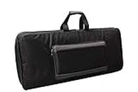 Mexa Bag For Roland A-49 Midi keyboard 49-Keys Heavy Bag with Front Pocket (Black With Grey Stripe) Pocket - Blackh Front Pocket - Black