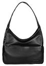 Hobo Bag Women Chic Vegan Leather Tote Bag Purse Stylish Casual Trendy Large Soft Shoulder Bag, Black
