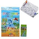 Prezzie Villa Coloring Mats for Boys & Girls with Outer line to Sketch| Choose Yours Theme | 3+ Year | Washable & Reusable Toy Coloring Mat