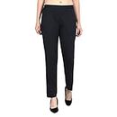 Vetements Slim Fit Stylish Trousers for Girls/Women's Color Black Size 3XL