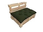 chilly pilley Pallet Cushion Waterproof Pallet Cushion Pallet Cushion Pallet Furniture Garden Cushion Waterproof Water-repellent Many Sizes And Colors (Seat Cushion 120 X 60. Dark Green)