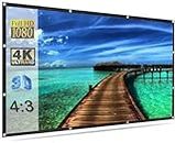 Savsol 2023 Upgraded 133 inch Projector Screen,4K HD 16:9 Portable Video Screen Foldable Anti-Crease Indoor Outdoor Screen for Home, Office, Classroom (116" Inch (W) x 65" Inch (H)) (10 Feet (W) x 6 Feet (H))