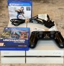 Sony PS4 500GB Konsole - Glacier White 🙂️ mit Controller & Kabeln CUH-1216A