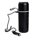 Electric Travel Mug, 12V/24V Fast Heating Tea Coffee Kettle with Charging Cable, 420ml Automatic Stirring Function Sipp Travel Mug, Insulated Coffee Mugs, Universal Heated Mugs for Business Trips Home