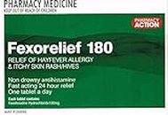 Pharmacy Action Fexorelief 180mg 10 Tabs (Generic for Telfast)