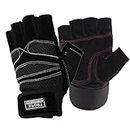 GymWar Gym Sport Fitness Exercise Gloves for Men & Women- Free Size -Black