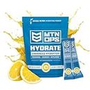 MTN OPS Hydrate Electrolyte Powder - Electrolyte Drink Mix, 20 Single-Serving On-The-Go Packs with Over 1000mg of Electrolytes per Serving, Lemonade Flavor