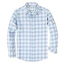 Dubinik® Flannel Shirt for Men Casual Button Down Work Soft All Cotton Lightweight Flannel Mens Plaid Shirts Long Sleeve