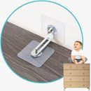 Adhesive Furniture Wall Anchors, (8 Packs) anti Tip Furniture Kit for Baby Proof