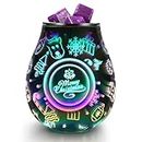 INRORANS Christmas Wax Warmer Scentsy Warmer 3D Glass Electric Wax Burner with Led 7 Colors Cycle Changing Light PTC Heating Removable Silicone Tray Aroma Lamp for Home Decor Gift