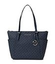 Michael Kors Jet Set Item East/West Top Zip Tote Admiral/Pale Blue One Size
