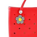 Vagocom Flower Charm Inserts Accessory for Bogg Bag and Simply Southern Tote,Decorative Accessories for Customizing Your Bag, Plastic, plastic