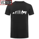 Männer neue Sommer mode Evolution Traktor T-Shirt Baumwolle geboren zu Farm T-Shirt Tops Camisetas