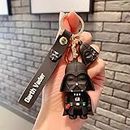 BOENJOY Gifts- Star- War Black Keychain with Loop and Hook Key Chain Bag | Hanging Keyring Suitable for Bag Charm, Car Keychain, Bike Keychain| Size Approx 6-7 CM (Darth Vader)