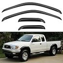Window Visors Rain Guards Shield for 1995-2004 Toyota Tacoma Access Cab, Window Wind Deflectors Vent Shades for 95-04 Tacoma Extended Cab