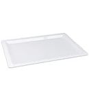 Elegant White Tray, 12" x 18" - 1 Count | Sleek Design & Versatile Serving Platter, Perfect for Entertaining, Dining & Home Decor