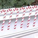 Wayfun Canne de Noël Gonflable pour décorations de Noël Lot de 6, Ornements de Noël décorations de Vacances en Plein air