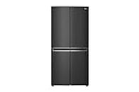 LG 530L, French Door Refrigerator with Smart Inverter Compressor, Multi Air Flow, Linear Cooling, Smart Diagnosis™ with Matte Black Finish (GC-B22FTQVB)