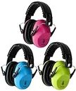 3 Pack Noise Canceling Headphones for Kids, Kids Ear Protection Earmuffs for Autism, Toddler, Children, Noise Cancelling Sound Proof Earmuffs/Headphones for Concerts, Air Shows, Fireworks