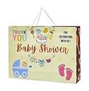 PPJ ® BABY SHOWER/VALAIKAAPU/GODH BHARAI/SHAAD/SEEMANDHAM/VALAKAPPU/BEST WISHES FOR BABY (30 Pcs.) PAPER CARRY BAG, 16 Inch X 12 Inch X 4 Inch/GIFT BAGS/GIFT COVERS (LARGE) (Pack of 30)