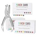 ONEDONE Punch Cards (Pack of 200) Reward Punch Cards for Classroom Behavior Incentive Awards for Kids Students Teachers Home Classroom School Business Loyalty Gift Card - 3.5" x 2"
