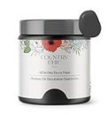 Country Chic Paint - Chalk Style All-in-One Paint for Furniture, Home Decor, Cabinets, Crafts, Eco-Friendly, Matte Paint - Liquorice [Black] 4oz/118ml