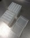 Pack of 10 LTO Poly Box/Boxes - Clear Plastic Cases, tape storage box