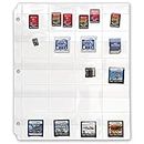 StoreSMART® - 20 Pocket 3-Ring Binder Pages with Flaps - for Video Game Cards/Cartridges - 25-Pack - VH1173F-GAME-25