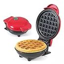 AESGOP® Mini Waffle Maker-Quick&Easy Breakfast Solution For Busy Moms-Whip Tasty, Healthy Waffles In Minutes For Your Children, Easy To Clean Non-Stick Coating(Pack of 1)