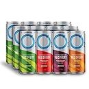 O2 Oxygenated Sports Recovery Drink | 120% More Electrolytes Than Standard Sports Drinks | Variety Pack | Non-Carbonated Electrolyte Drink | Post Workout Recovery Drink | 12 oz Cans (12 Pack)