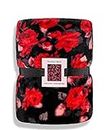 Victoria's Secret Bold Red Floral Sherpa Blanket