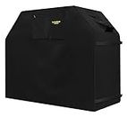 Garden Home Barbeque Grill Cover, Padded Handles, Helpful Air Vents, 58" L, Black