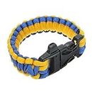 ELECTROPRIME 5X(Bracelet Whistle Paracord Camping Sport Outdoor Trekking Followed blue y Q6G8