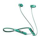 AMS NB-30 Newly Launched, in Ear Earphones with 80Hrs Playback, Bluetooth 5.0 Wireless Headphones with mic, Deep Bass Neckband, IPX5 Water Resistance,Magnetic Earbuds, Fast Charging |Green
