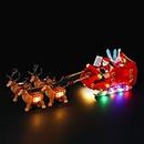 BRIKSMAX Led Lighting Kit for Santa's Sleigh - Compatible with Lego 40499 Building Blocks Model- Not Include The Lego Set