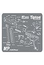 Tipton Maintenance Mat with Smith and Wesson M&P Schematic for Pistol Cleaning and Easy Part Identification