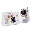 nannio Comfy Video Baby Monitor with Camera, Pan-Tilt-Zoom Camera, 3.5" Baby Camera Monitor with Two-Way Audio, Night Vision, Lullabies, VOX, Baby Timer and Temperature Sensor (AU Plug)
