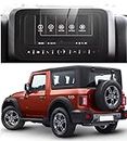 Safety Accessories Android Player Infotainment System Screen Glass for Mahindra Thar LX 4-STR Hard Top (7 inch) (2021 - Running) (Count:1)