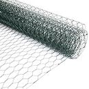 OUTO PVC Coated Weld Wire Garden Fencing Steel Net for Poultry Farming Crop & Plant Protection with Anti Bird 1 Mtr Height x 5 Mtr Length/ 3.2 x 16.5 Feet (1 Piece, Green, 0.75mm Dia)