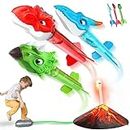 Neoot Toys for Boys Age 3-12, Dinosaurs Toys for Kids, Rocket Launcher - Outdoor Toys, Launch up to 100 ft. Birthday Gift for Boys & Girls Age 3, 4, 5, 6, 7 Years Old - Family Fun, Kids Toys