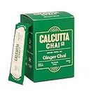 Calcutta Chai Co - Ginger Chai | Instant Tea Premix | 15 Sachets | 210g | Made with Assam Tea | Added Natural Spices | Less Sugar