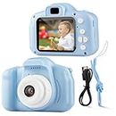 PLAYSKOUT Kids Camera for Girls Boys, 13MP 1080P HD Digital Video Camera and Photography for Age 3-10 Years Old Children, Christmas Birthday Festival Gift for Kids (Blue)