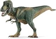 schleich 14587 DINOSAURS – Tyrannosaure Rex, figurine T-Rex avec détails réalistes et mâchoire mobile, jouet dinosaure inspirant l'imagination pour enfants dès 4 ans, vert foncé