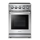 THOR Kitchen Freestanding 24-Inch Electric Range with Convection Oven in Stainless Steel - Model HRE2401