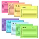 9 Pack to Do List Sticky Notes, Self-Stick Sticky Notes, Colorful Sticky Notes Pad with Lines, Do List Notepads for School Office Meeting Home Plan Reminder Stationery Supplies(450 Sheets,10 * 7cm)