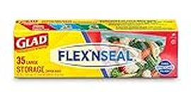 Glad® FLEX’NSEAL™ Food Storage Bags, Large – 35 count