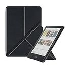 Case for Kobo Clara Colour eReader Leather Case for Kobo Clara Colour N367 Slim Lightweight Premium Smart Bracket TPU Leather Cover with Auto Sleep/Wake for Kobo Clara Colour Cover (Black)