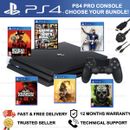 SONY PLAYSTATION 4 PRO 1TB PS4 PRO - CHOOSE YOUR BUNDLE - BLACK CONSOLE + GAMES