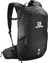 Salomon Trailblazer 20 Unisex Hiking Backpack, 20L Versatility, Easy to Use, and Comfort and Lightweight, Black
