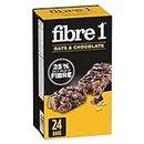 Fibre 1 - VALUE PACK SIZE - Oats and Chocolate Chewy Bars, Pack of 24 Bars​​​​​​​, Naturally Flavoured, No Artificial Colours, 840 Grams Package, Snack Bars, Made with Real Chocolate